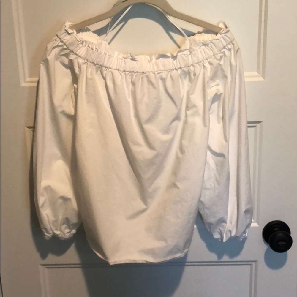 Jcrew white off the shoulder top